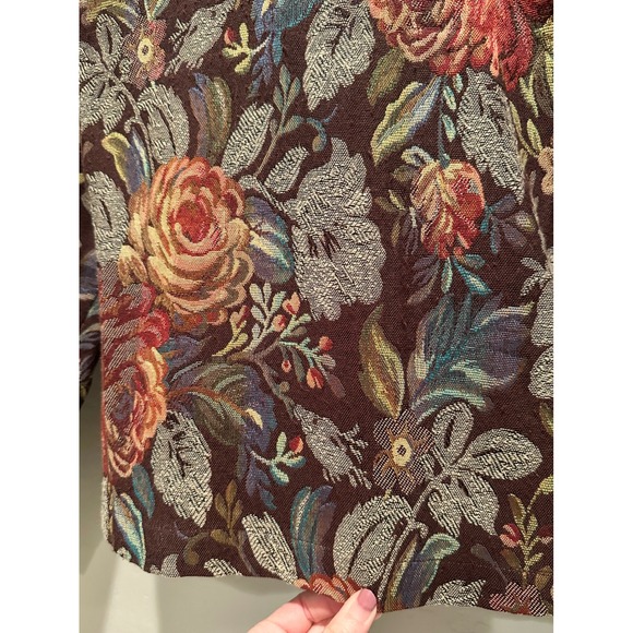 Coldwater Creek Vintage Tapestry Floral Blazer Size Medium Petite - Picture 4 of 4
